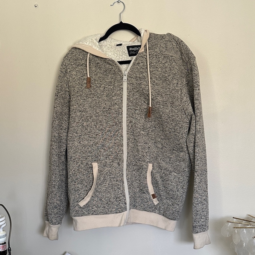 Buffalo David Bitton Heathered Zip-Up Sweater